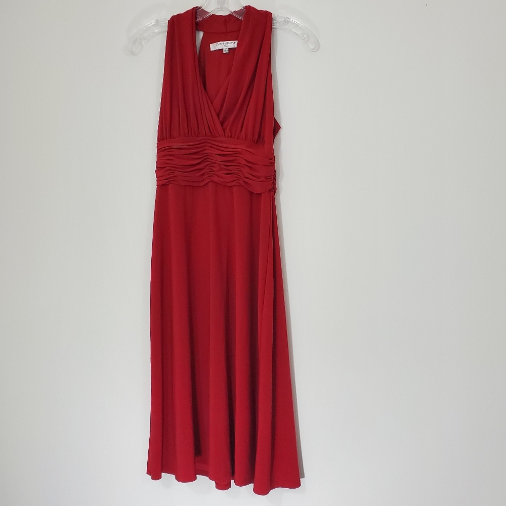 Evan-Picone Red Racerback Dress, Size 4P
